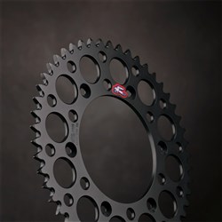 RENTHAL REAR SPROCKET MX ULTRALIGHT GROOVED BLK 50T (112U-520-50GEBK)