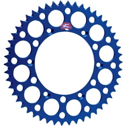 RENTHAL REAR SPROCKET MX ULTRALIGHT GROOVED YZ65 18 BLU 47T (121U-420-47GBBU)