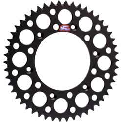 RENTHAL REAR SPROCKET MX ULTRALIGHT GROOVED BLK 52T (150U-520-52GBBK)