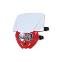 /UFO PANTHER HEADLIGHT BASE RED 00-19 CR/CRF / UPPER WHT