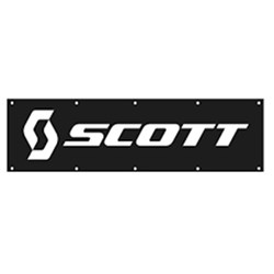 SCOTT DISPLAY - BANNER 300x80cm BLK/KWHT