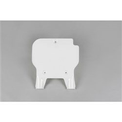 UFO KAWASAKI FRONT NO. PLATE KX80 91-97 WHT