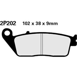 NISSIN BRAKE PADS 2P-202 NS (FA142 / FDB664 / DP117) [ONC01] #