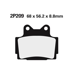 NISSIN BRAKE PADS 2P-209 NS/SS (FA104 / FDB386 / DP407) # [ONC01] #