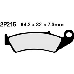 NISSIN BRAKE PADS 2P-215 GS H.D (2P-217) (FA125 / FDB338 / DP814 # [ONC01] #