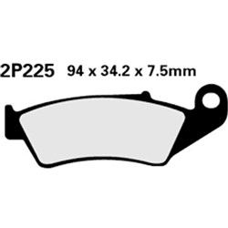 NISSIN BRAKE PADS 2P-225 GS H.D. (FA185 / FDB892 / DP321) [ONC01] #