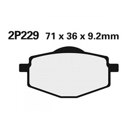 NISSIN BRAKE PADS 2P-229 GS H.D. (FA101 / FDB383 / DP406) # [ONC01] #