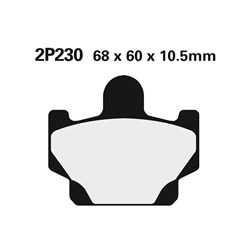 NISSIN BRAKE PADS 2P-230 SS (FA81 / FDB311 / DP403) # [ONC01] #
