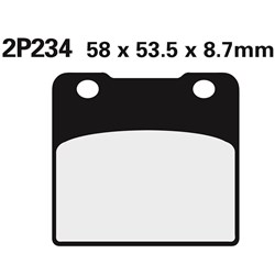 NISSIN BRAKE PADS 2P-234 NS (FA103 / FDB389 / DP210) # [ONC01] #