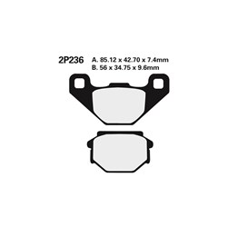NISSIN BRAKE PADS 2P-236 NS (FA067 /FA067/3 / FA372 / FDB314 / DP310 ) # [ONC01] #