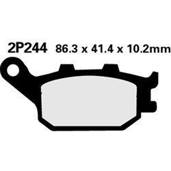 NISSIN BRAKE PADS 2P-244 ST SINT (FA174 / FDB754 / DP121) [SPC01] [ONC01] #