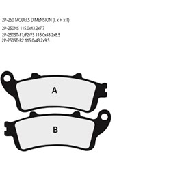 NISSIN BRAKE PADS 2P-250 ST-R2 SINT (FA281 / FDB2075 / DP126) # [ONC01] #