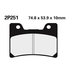 NISSIN BRAKE PADS 2P-251 NS/SS (FA160 / FDB666 / DP410) # [ONC01] #