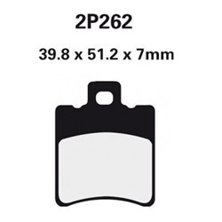 NISSIN BRAKE PADS 2P-262 SS (FA193 / FDB680 / DP633) # [ONC01] #
