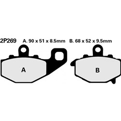 NISSIN BRAKE PADS 2P-269 ST SINT (FA192 / FDB2012R / DP320) # [ONC01] #