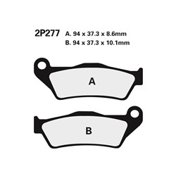 NISSIN BRAKE PADS 2P-277 NS/SS (FA363 / FDB2039 / DP628) # [ONC01] #