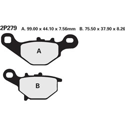 NISSIN BRAKE PADS 2P-279 GS H.D. (FA230 / FDB2133 / DP218) # [ONC01] #