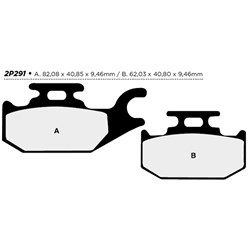 NISSIN BRAKE PADS 2P-291 ST SINT (FA413 / DP550) # [ONC01] #