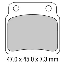 NISSIN BRAKE PADS 2P-302 ST SINT (FA137 / FDB2016 / DP817) # [ONC01] #