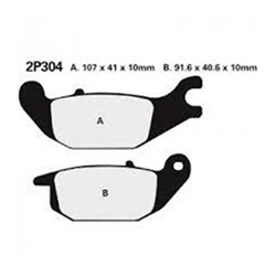 NISSIN BRAKE PADS 2P-304 NS (FA343 / FDB2143 / DP129) # [ONC01] #