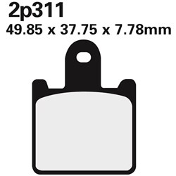 NISSIN BRAKE PADS 2P-311ST SINT (FA417/4 / FDB2220 / DP964) # [ONC01] #