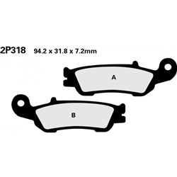NISSIN BRAKE PADS 2P-318 ST SINT (FA450 / FDB2219 / DP983) # [ONC01] #