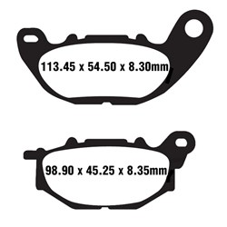NISSIN BRAKE PADS 2P-368 ST SINT (FA663 / FDB2280 / DP552) # [ONC01] #