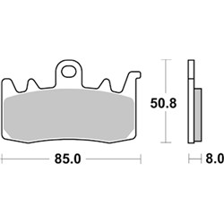 NISSIN BRAKE PADS 2P-370 ST SINT (FA630 / FDB2124 / DP528) # [ONC01] #