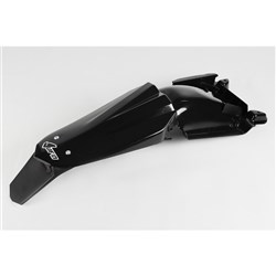 UFO HUSQVARNA REAR FENDER WITH T/LIGHT TC/TE250/310 08-13/450/510 08-10 BLK