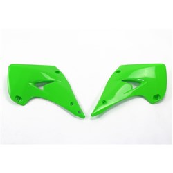 /UFO KAWASAKI RADIATOR SHROUDS KX125/250 03-08 GRN
