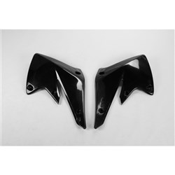 UFO KAWASAKI RADIATOR SHROUDS KX250F 04-05 BLK [ONC01] #