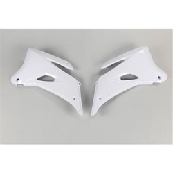 UFO YAMAHA RADIATOR SHROUDS YZF250/450 06-09 WHT [ONC01] #