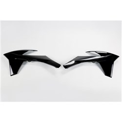 UFO KTM RADIATOR SHROUDS 125/150/250SX 11-12/250/350/450/505SXF 11-12 BLK [ONC01] #