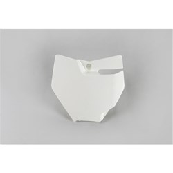 /UFO KTM FRONT NO. PLATE 85SX 18 WHT