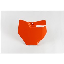 UFO KTM FRONT NO. PLATE 85SX 18 (ORG 98-18)