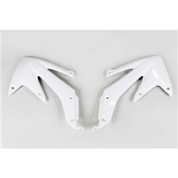 UFO HONDA RADIATOR SHROUDSCRF450X 05-07 WHT