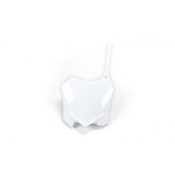 UFO HONDA FRONT NO. PLATE CRF250R 10-13/CRF450R 09-12 WHT