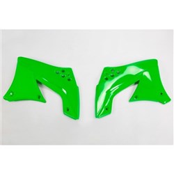 UFO KAWASAKI RADIATOR SHROUDS KX250F 10-11 BLK [ONC01] #