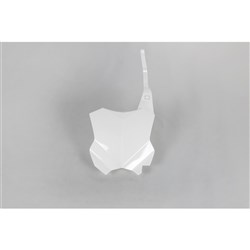 UFO KAWASAKI FRONT NO. PLATE KXF250 17-25 KXF450 16-25 WHT
