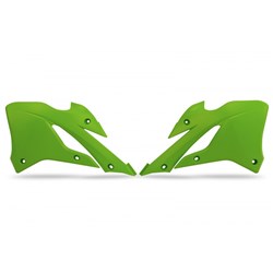 UFO KAWASAKI RADIATOR COVERS KX85 22-26 KX112 22-26 GRN