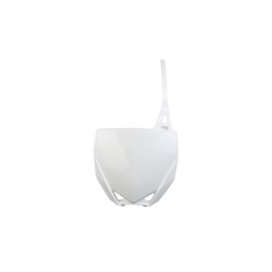 UFO YAMAHA FRONT NO. PLATE YZ65 19-25/YZ85 15-26 WHT (WAS 4849046)