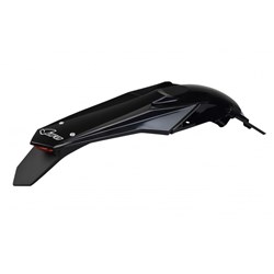 UFO SUZUKI REAR FENDER W/LED RMZ250 19-25/RMZ450 18-25 (BLK)