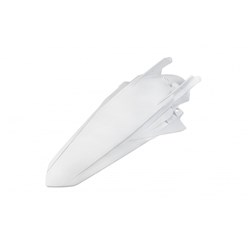 UFO KTM REAR FEDNER W/PINS EXC/EXC-F 20-23 WHT