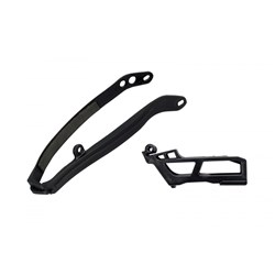 UFO YAMAHA CHAIN GUIDE/SWINGARM SLIDER KIT YZF250 24-26 YZF450 23-26 BLK
