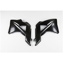 UFO GAS GAS RADIATOR SHROUDS MC/EC/FSR 125-200-250-300-450 2010-2011 BLK