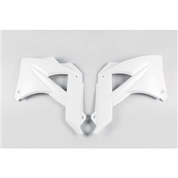 UFO GAS GAS RADIATOR SHROUDS MC/EC/FSR 125-200-250-300-450 10-11 WHT [ONC01] #