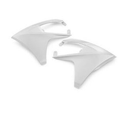 UFO GAS GAS RADIATOR COVERS MC/MC-F/EX/EX-F/EC/EC-F 24-25 WHT