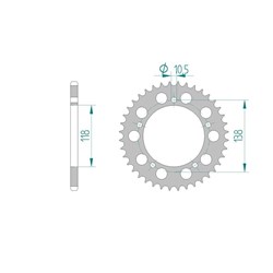 AFAM SPKT A39 CBR400RR NC29 520  [ONC01] #