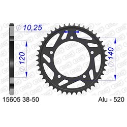 AFAM A38 GSXR600/750/1000 520 CONV.  [ONC01] #