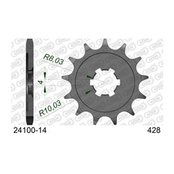 AFAM 14T 428 KAWASAKI KX85 01-02  [ONC01] #